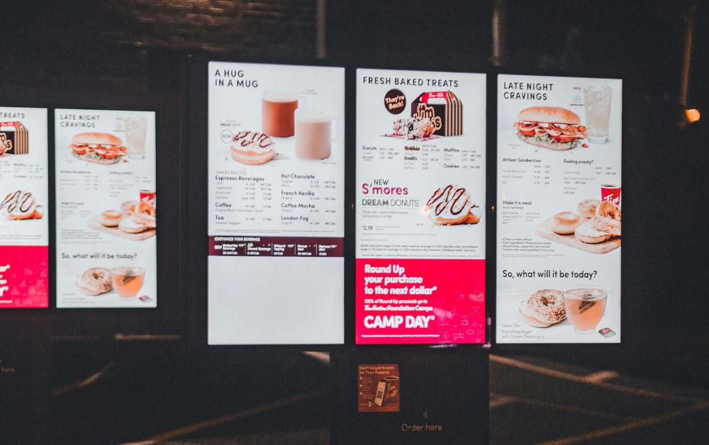 Outdoor Activity Menu Layout Outdoor Digital Menu Boards for QSR | Mood Media